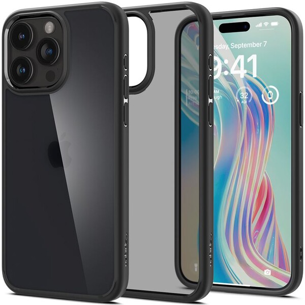 Spigen Ultra Hybrid kryt iPhone 15 Pro Max černý