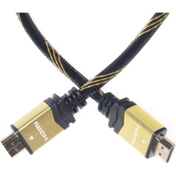 PremiumCord GOLD HDMI 1.4/HDMI 1.4 kabel s ethernetem 4K 5m černý - Kabely a redukce - Obrázek E474000301