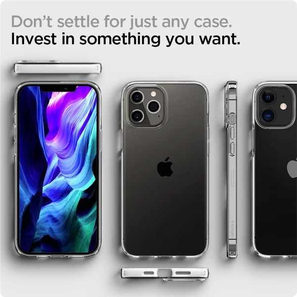Spigen Liquid Crystal kryt iPhone 12 / 12 Pro čirý - Pouzdra - Obrázek E4B3200401