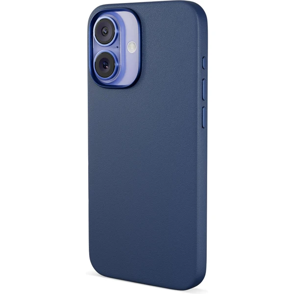 Epico Mag+ Leather kryt pro iPhone 16 Plus modrá - Pouzdra - Obrázek E4FA000K01