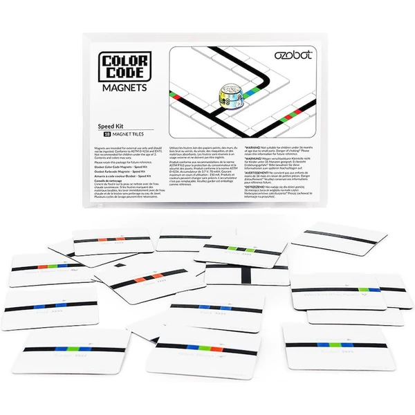 Ozobot sada magnetů s barevnými kódy pro ovládání rychlosti, 18 ks - Chytré hračky - Obrázek E4W5000O01