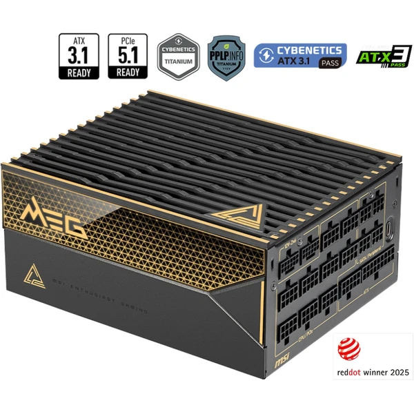MSI MEG Ai1600T PCIE5 1600W - Zdroje - Obrázek E58H000L01