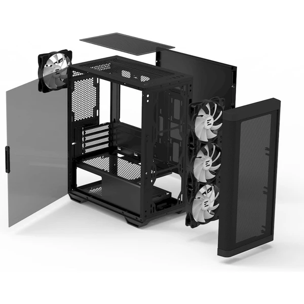 ZALMAN M4 černá - Počítačové skříně - Obrázek E5U8000P01