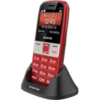 ALIGATOR A775 Senior + stolní nabíječka červený - Mobilní telefony