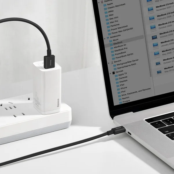 Baseus Superior USB-A/USB-C napájecí kabel 66W 2m černý - Kabely a redukce - Obrázek E66E300401