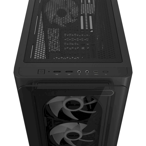 ASUS A23 PLUS TG ARGB + 4x120mm ARGB černá - Počítačové skříně - Obrázek E6DH000N01