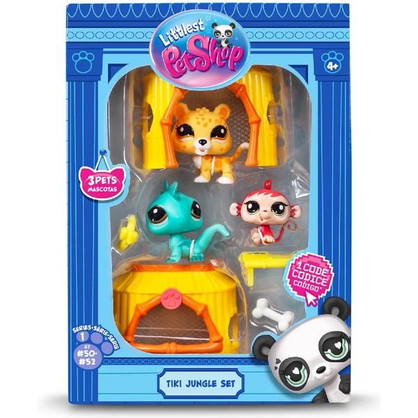 Littlest Pet Shop 3 figurky Džungle - Figurky - Obrázek E6O7000K01