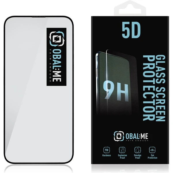 Obal:Me 5D Tvrzené sklo Apple iPhone 15 Plus/16 Plus černé - Ochranné folie a skla - Obrázek E7U0000K01