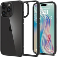 Spigen Crystal Hybrid kryt iPhone 15 Pro matně černý - Pouzdra