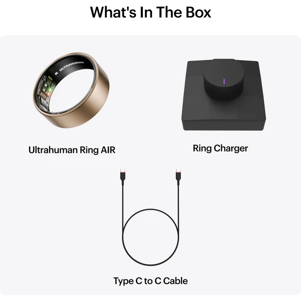 Ultrahuman Ring AIR chytrý prsten vel. 13 Rose Gold - Chytré prsteny - Obrázek E7XM000K01