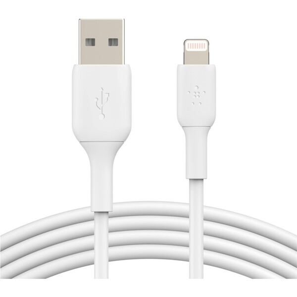 Belkin BOOST Charge Lightning/USB-A kabel, 2m, bílý
