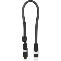 Rolling Square inCharge XL 6v1 napájecí kabel 100W 0,3m černý - Kabely a redukce
