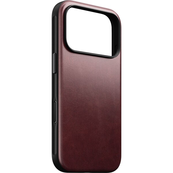 Nomad Modern Leather Case (Horween) MagSafe kožený kryt iPhone 17 Pro Burgundy