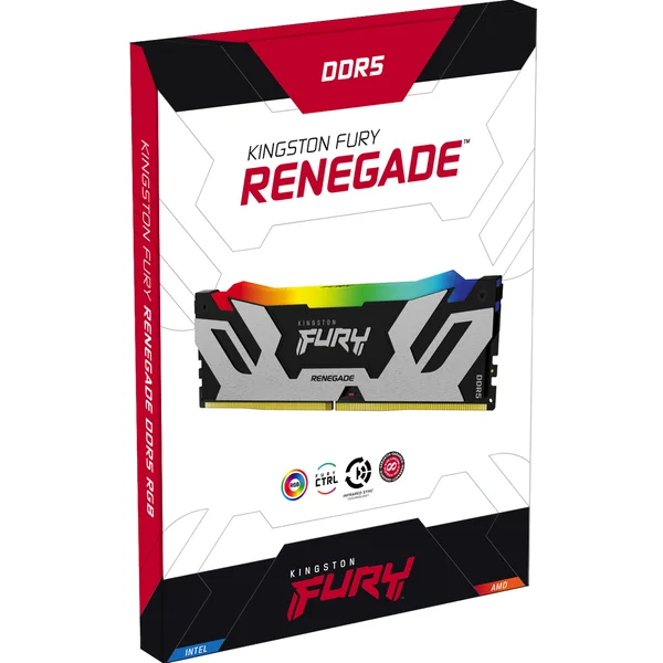 Kingston FURY Renegade RGB DDR5 16GB 6400MT/s CL32 DIMM (1x16GB) XMP - Operační paměti - Obrázek E8Y2700301