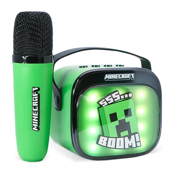 LED Karaoke reproduktor s mikrofonem OTL - Minecraft - Mikrofony - Obrázek E99L000K01
