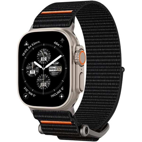 Spigen DuraPro Flex Ultra řemínek Apple Watch 49/46/45/44/42mm černý - Řemínky - Obrázek E9N2000P01
