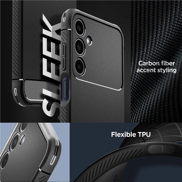 Spigen Rugged Armor kryt Samsung Galaxy A25 5G matně černý - Pouzdra - Obrázek E9V3000N01