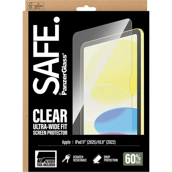 PanzerGlass® SAFE sklo s instalačním rámečkem Apple iPad 11" (2025)/10.9" (2022)  - Ochranné folie a skla - Obrázek E9XL000K01