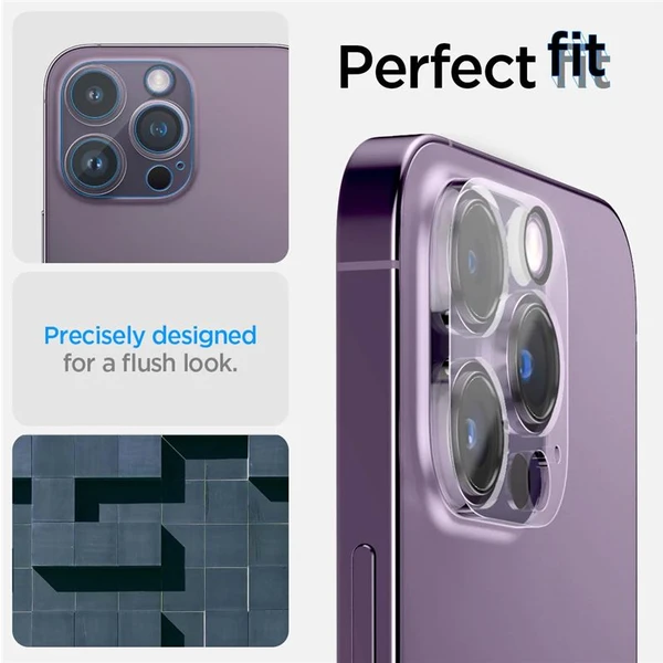 Spigen Glass Optik 2 Pack skla na fotoaparát iPhone 14 Pro/iPhone 14 Pro Max - Ochranné folie a skla - Obrázek EBK0000N01