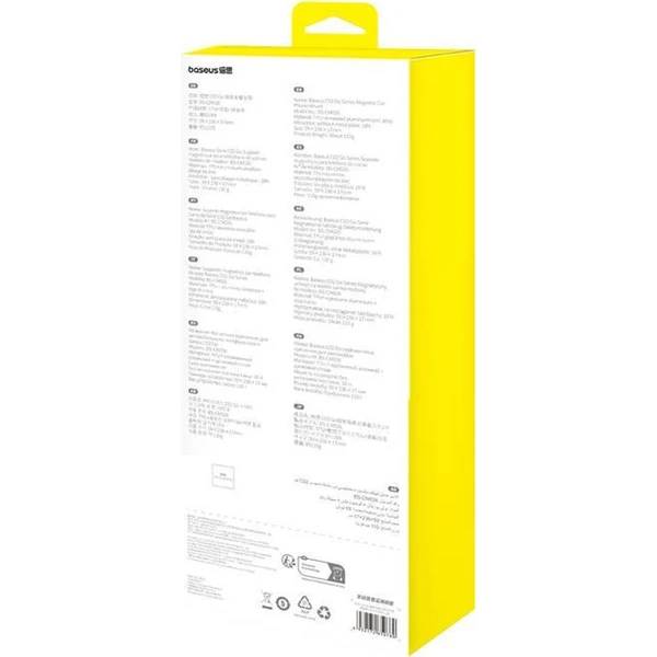 Baseus Go C02 držák do auta s magnetem na palubní desku černý - Držáky - Obrázek EC9R000K01