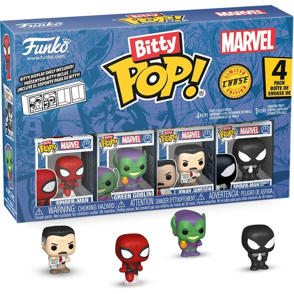 Funko Bitty POP! Marvel: Spider-Man - SpiderMan 4 pack (Šance na chase) - Funko POP! - Obrázek ECMG000K01