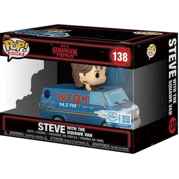 Funko POP! #138 Rides Deluxe: Stranger Things S5 - Steve w/Squawk Van - Funko POP! - Obrázek ECYL000K01