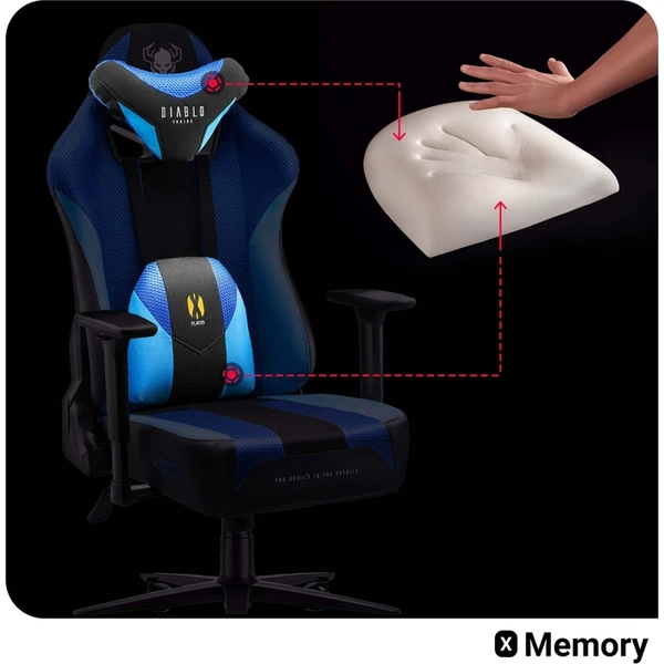 Diablo X-Player 2.0 King Size herní židle černo-modrá - Židle - Obrázek EECG000K01
