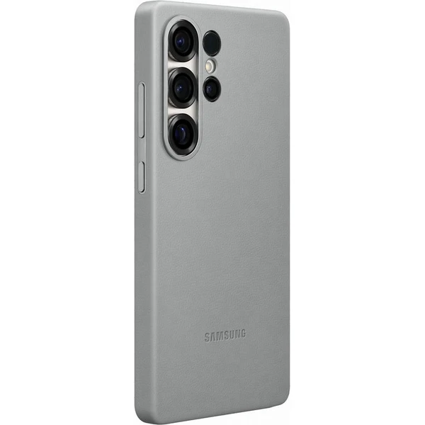 Samsung Kindsuit Case kryt z veganské kůže Galaxy S25 Ultra šedý - Pouzdra - Obrázek EFCC000J01