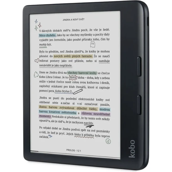 Kobo Libra Colour čtečka & stylus bundle černá - Čtečky elektronických knih - Obrázek EFJG000K01