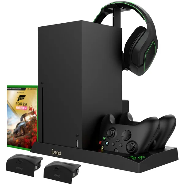 iPega XBX013 Multifunkční Nabíjecí stojan pro Xbox Series X - Nabíječky - Obrázek EFOY000501