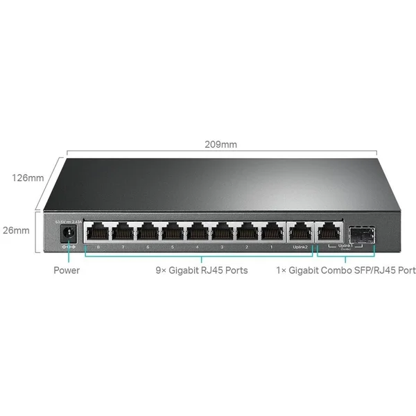 TP-LINK TL-SG1210MPE switch - Switche - Obrázek EFRJF00101