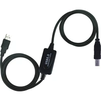PremiumCord USB-A/USB-B prodlužovací kabel 15m černý - Kabely a redukce