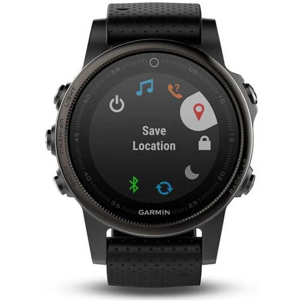 Garmin Fenix 5S Sapphire Gray Optic Black band - Chytré hodinky - Obrázek EFZI000101