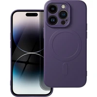 Smarty Mag silikonový kryt s MagSafe iPhone 14 Pro fialový - Pouzdra