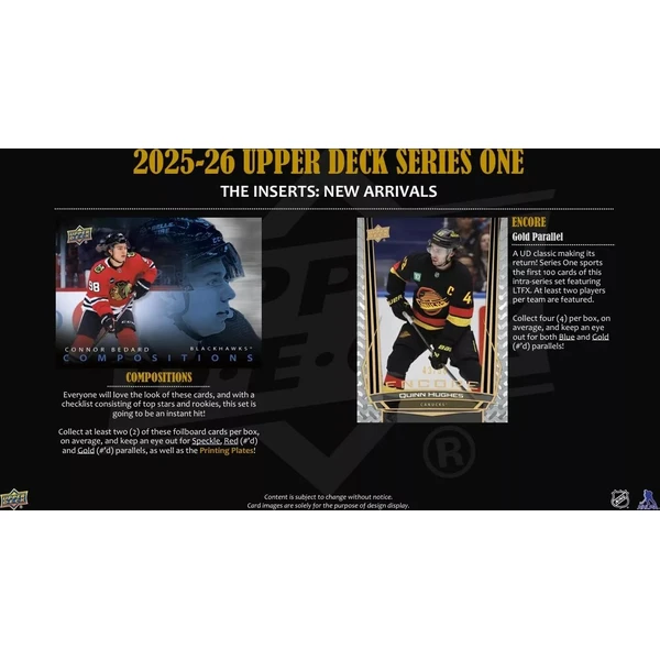 Hokejové karty 2025-26 Upper Deck Series 1 Hockey Hobby Box - Hokejové karty - Obrázek EG4K000K01