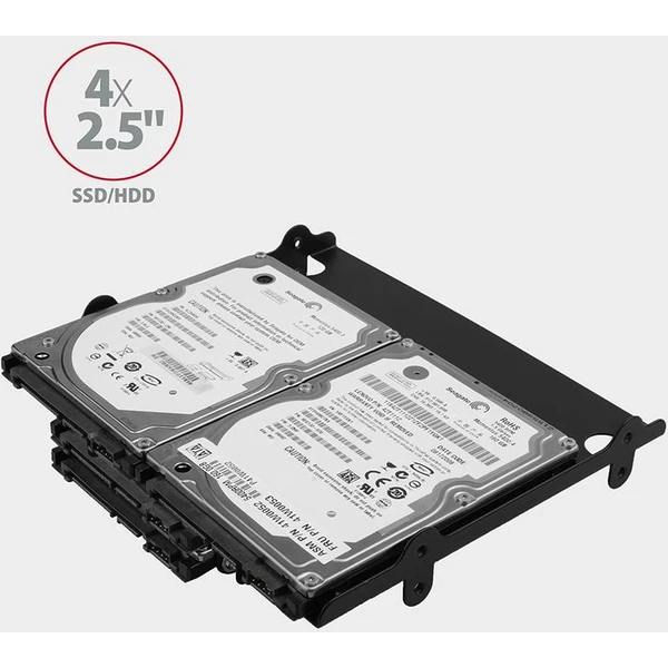 AXAGON RHD435 kovový rámeček pro 4x 2.5" nebo 2x 2.5" HDD/SSD a 1x 3.5" HDD do 5.25" pozice - Rámečky na disky - Obrázek EG7HF00101