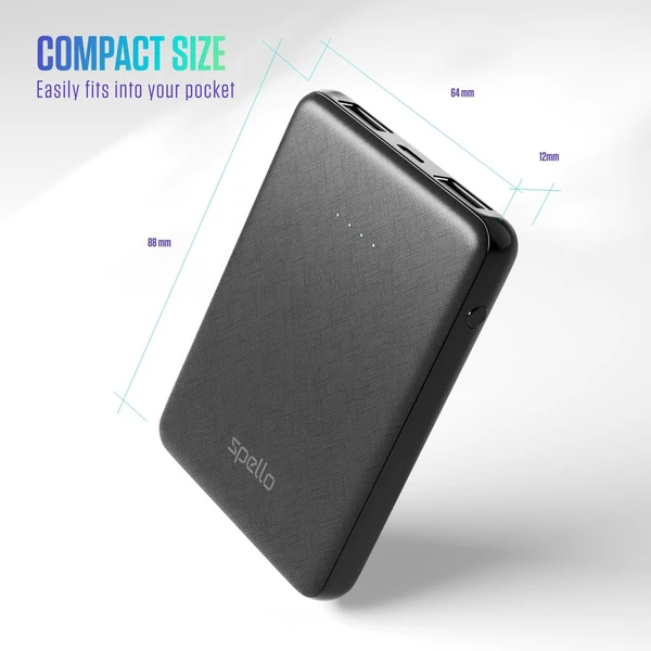 Spello Pocket powerbanka (10W) 5000mAh černá - Powerbanky - Obrázek EGPD000K01
