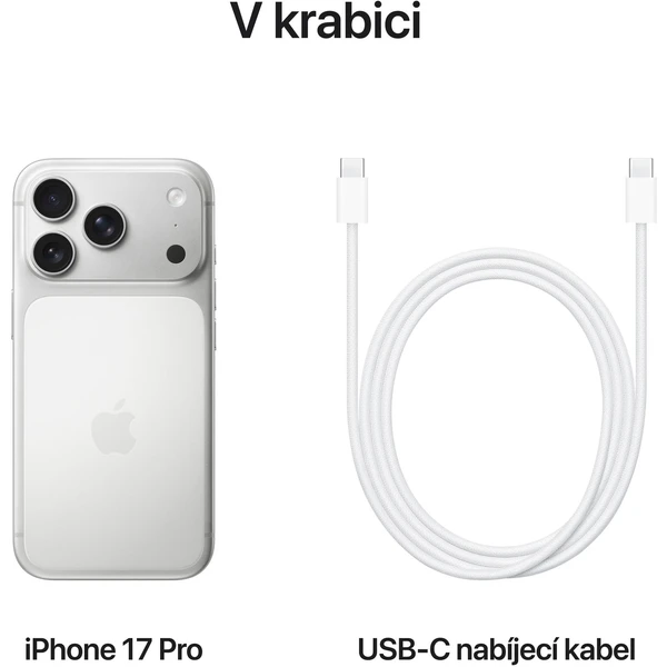 Apple iPhone 17 Pro 256GB stříbrný - Mobilní telefony - Obrázek EHNH000K01