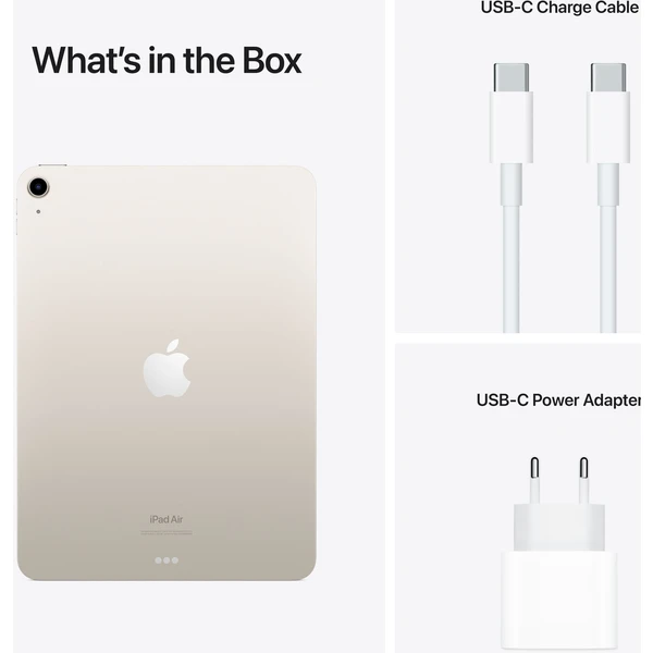 Apple iPad Air 64GB Wi-Fi + Cellular hvězdně bílý (2022)  - Tablety - Obrázek EHYX600301