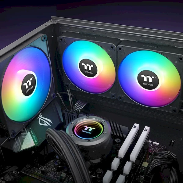 Thermaltake CT120 EX ARGB 3-Pack černá - Ventilátory pro PC - Obrázek EI0M000K01