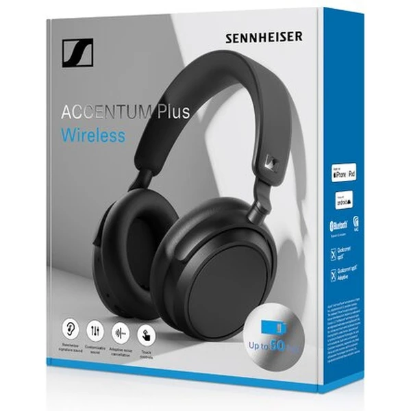 Sennheiser Accentum Plus bezdrátová sluchátka černá - Sluchátka - Obrázek EJ81000K01
