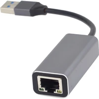 PremiumCord adaptér USB3.0 -> LAN RJ45 ETHERNET 10/100/1000 MBIT Aluminium - Síťové adaptéry