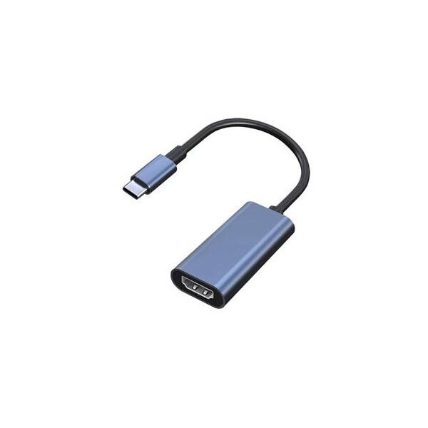 PremiumCord Převodník USB-C na HDMI, rozlišení 4K a FULL HD 1080p, kovové pouzdro