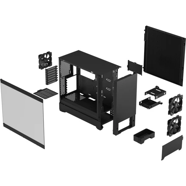 Fractal Design Pop Silent černá - Počítačové skříně - Obrázek ELDVF00101