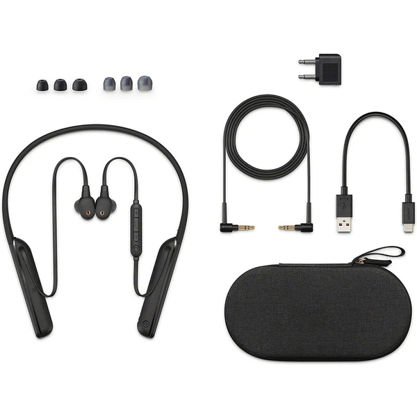 Sony WI1000XM2 bezdrátová sluchátka do uší s týlním mostem černá - Sluchátka - Obrázek ELKW000401