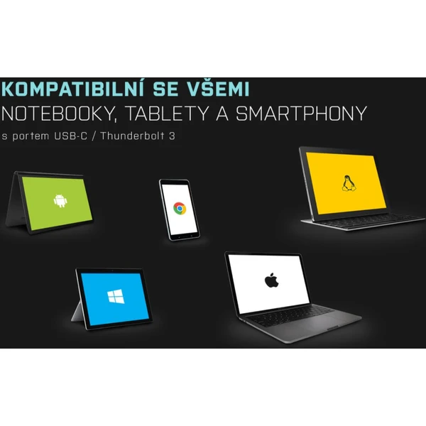 i-tec USB-C/2x DisplayPort redukce 4K černá - Kabely a redukce - Obrázek EMTN200401