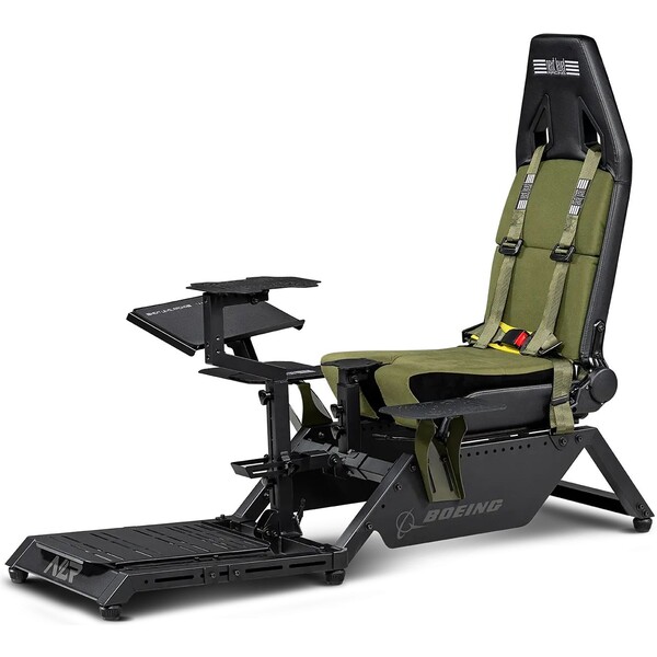 Next Level Racing Boeing Flight Simulator Military Brčálově zelená