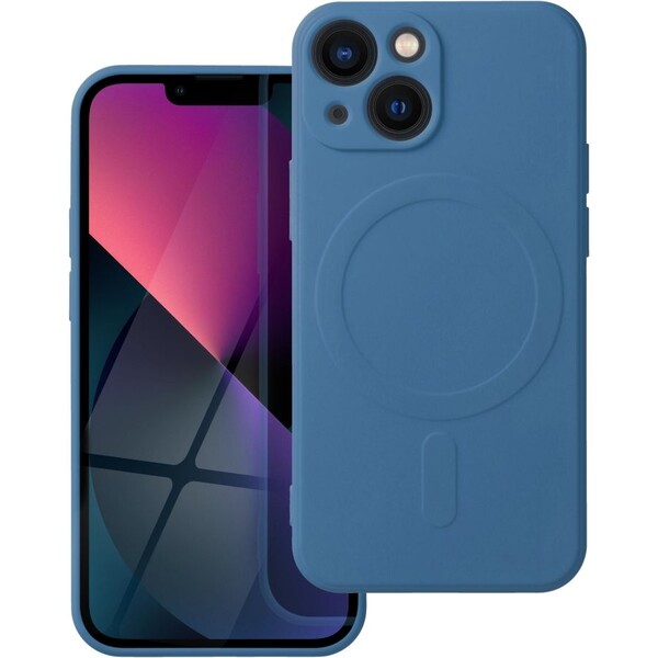Smarty Mag silikonový kryt s MagSafe iPhone 13 Mini modrý