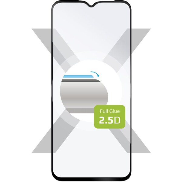 FIXED 2,5D Full-Cover tvrzené sklo ZTE Nubia Neo 5G černé