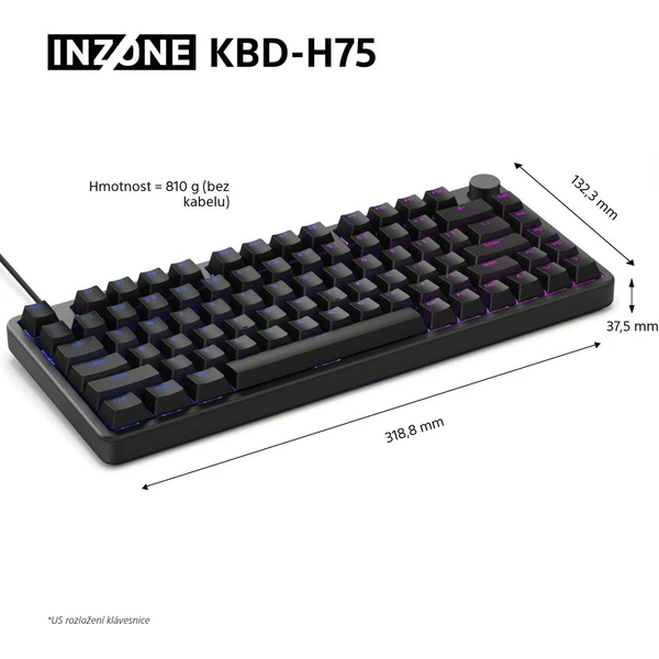 Sony INZONE KBD-H75 herní klávesnice - Klávesnice - Obrázek EPBH000K01